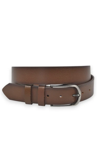 DeepSEA Hakiki Deri Klasik Kemer 3,5 cm Kumaş Pantolon Kemeri 2502635 - Resim 8