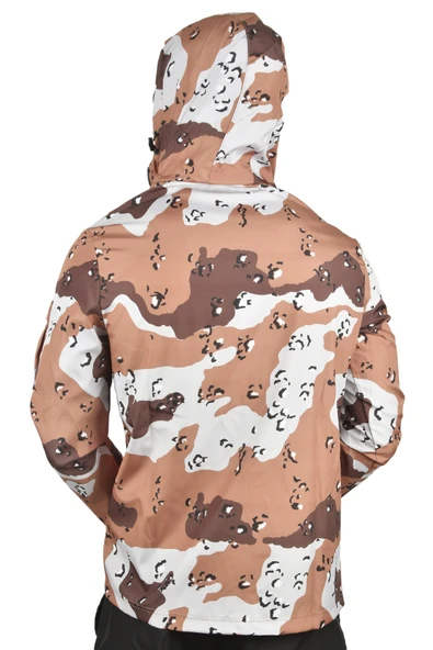 DeepSEA Su ve Rüzgar Geçirmez Kamuflaj Desenli Kapüşonlu Mevsimlik Mont Yağmurluk 2500751 - Resim 8