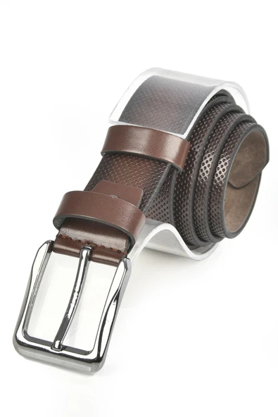 DeepSEA 4 cm Eninde Nokta Desenli Suni Deri Kemer 2402610 - Resim 4