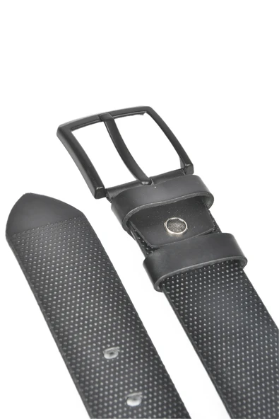 DeepSEA 4,5 cm Siyah Tokalı Desenli Suni Deri Spor Kemer 2502644 - Resim 3