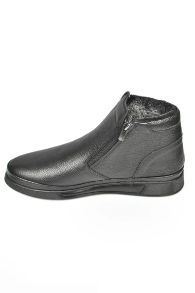 DeepSEA Su & Soğuğa Dayanıklı İçi Kürklü Çift Tarafı Fermuarlı Hakiki Deri Ortopedik Kaymaz Taban Bot 2509993 - Resim 6