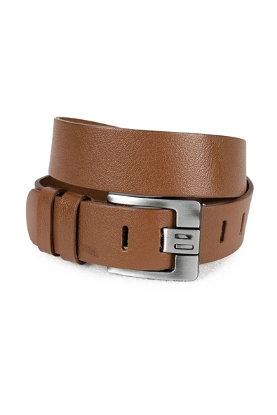 DeepSEA Özel Yapım %100 Hakiki Manda Derisi Kot Kemeri 4,5 cm Kalın Dilli Orjinal Deri Kemer 1801312 - Resim 9