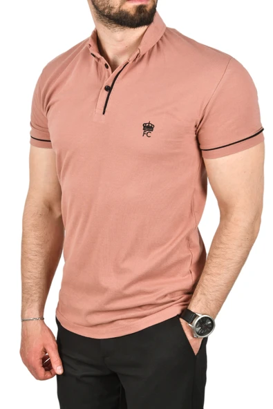 DeepSEA Slim Fit Dar Kesim Pamuklu Pike Kumaş Polo Yaka Tişört Nefes Alan Kıvrılmaz Polo Yaka Tişört 2503020 - 5