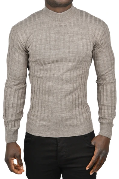 DeepSEA Yarım Balıkçı Yaka Çizgili Örme Kazak 2100017 - Resim 8