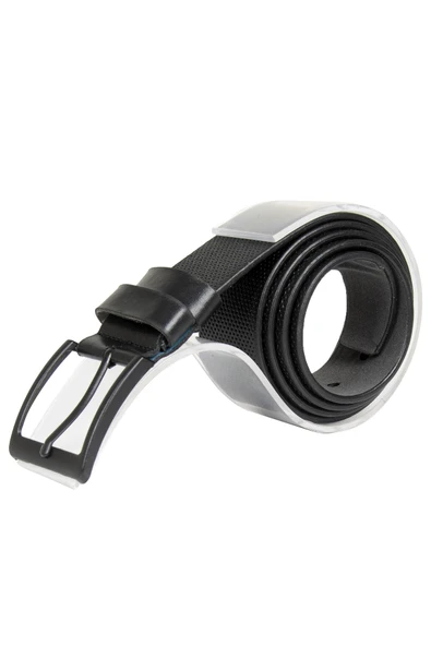 DeepSEA Nokta Desenli 4,5 cm Kemer  Tokalı Erkek Suni Deri Kemer 2305574 - Resim 6