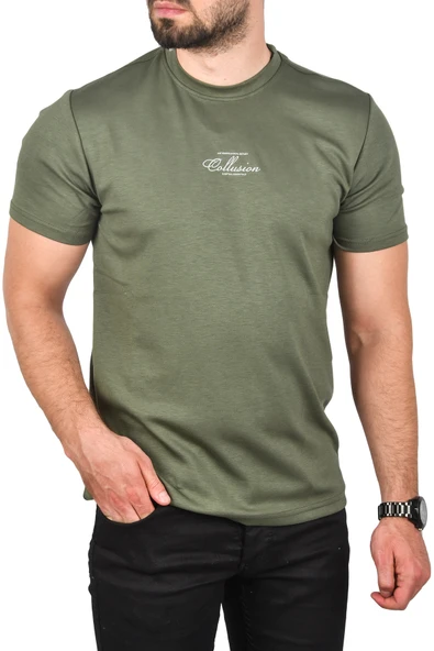 DeepSEA Bisiklet Yaka Dar Kesim Pamuklu Tişört Nefes Alan Yumuşak Dokulu Tişört 2504350 - Resim 7