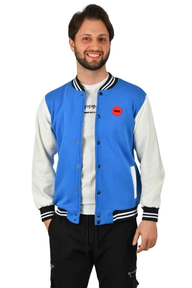 DeepSEA Üç İplik İçi Şardonlu Kolej Yaka Mont Ceket 2304772 - Resim 11