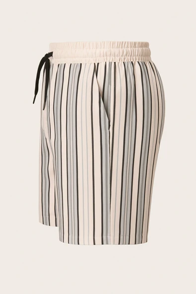 DeepSEA Çizgili Hızlı Kuruyan Micro Kumaş File Astarlı Deniz Şortu 2403011 - Resim 10