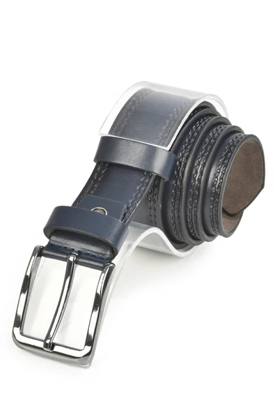 DeepSEA 4 cm Eninde Yanları Dikiş Nakışlı Mat Suni Deri Kemer 2402611 - Resim 4