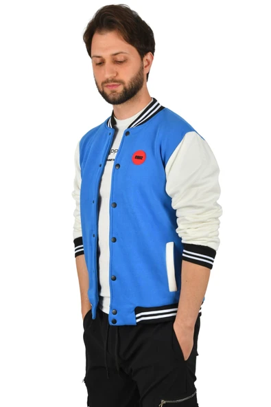 DeepSEA Üç İplik İçi Şardonlu Kolej Yaka Mont Ceket 2304772 - Resim 12