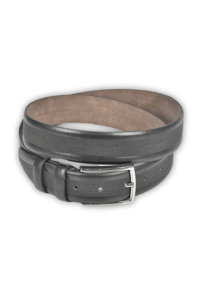 DeepSEA 3,5 cm Ortası Nokta Şeritli Suni Deri Klasik Kemer 2402607 - Resim 4