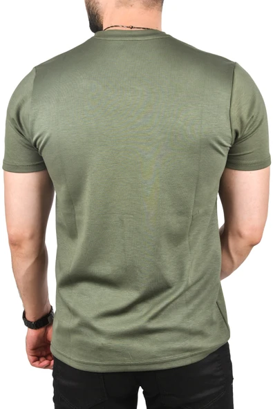 DeepSEA Bisiklet Yaka Dar Kesim Pamuklu Tişört Nefes Alan Yumuşak Dokulu Tişört 2504350 - Resim 10