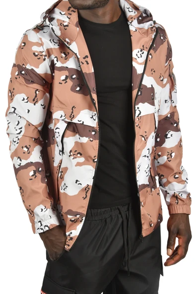 DeepSEA Su ve Rüzgar Geçirmez Kamuflaj Desenli Kapüşonlu Mevsimlik Mont Yağmurluk 2500751 - Resim 7