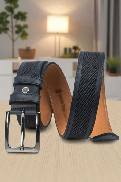 DeepSEA Orjinal Deri Kemer 4 cm Özel Yapım Motifli Hakiki Deri Spor Kemer 2502651 - Resim 11