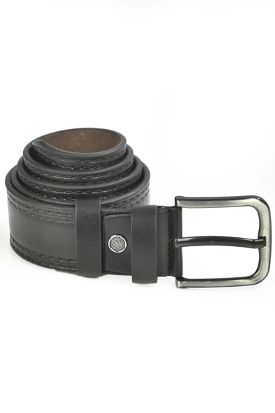 DeepSEA 4,5 cm Eninde Yanları Dikiş Desenli Suni Deri Spor Kemer 2402606 - Resim 3