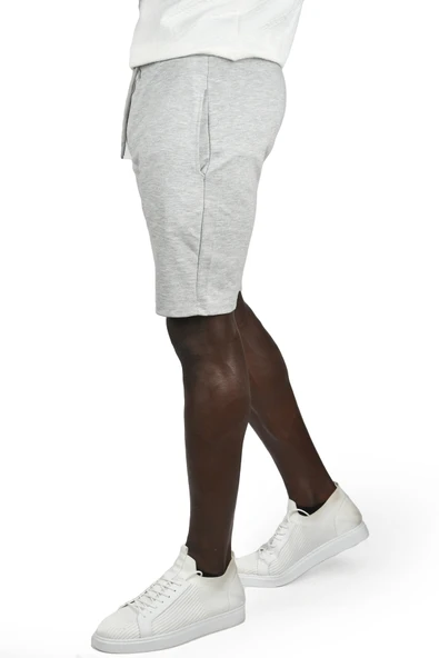 Dar Kesim Likralı Beli Lastikli ve Bağcıklı Pike Penye Şort 2402391 - 9