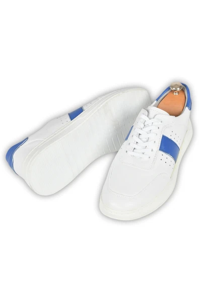 DeepSEA Bağcıklı Ortopedik Poli Taban Orjinal Deri Spor Sneaker Ayakkabı 2509956 - Resim 5