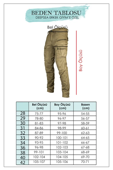 DeepSEA Regular Kesim Likralı Kargo Cepli Spor Pantolon 2505245 - 3