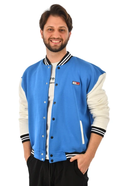 DeepSEA Üç İplik İçi Şardonlu Kolej Yaka Mont Ceket 2304775 - Resim 2