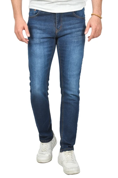 DeepSEA Regular Fit Taşlanmış Kot Pantolon Rahat Kesim Likralı Jeans Pantolon 2407080 ürün görseli