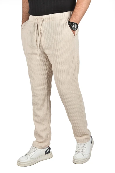 DeepSEA Rahat Kesim Örme Kumaş Beli Lastikli İnce Spor Pantolon 2502216 - Resim 9