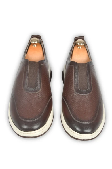 DeepSEA Lastikli Ortopedik Taban Hakiki Deri Spor Ayakkabı Sneaker 2509954 ürün görseli