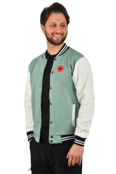 DeepSEA Üç İplik İçi Şardonlu Kolej Yaka Mont Ceket 2304772 - Resim 9