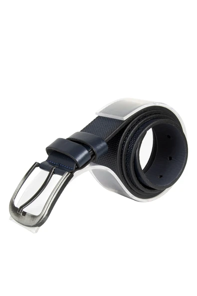 DeepSEA Nokta Desenli 4,5 cm Kemer  Tokalı Erkek Suni Deri Kemer 2305574 - Resim 3