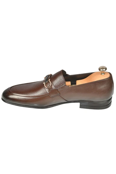 DeepSEA Tokalı Klasik Ortopedik Hafif Taban Hakiki Deri Casual Ayakkabı Loafer 2509976 - Resim 7