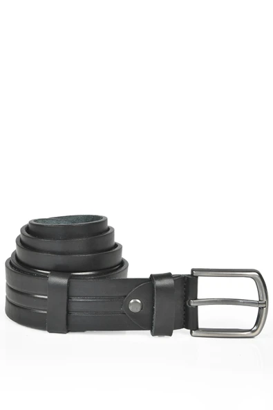 DeepSEA Hakiki Deri 4 cm Kot Kanvas  Kemeri Orjinal Deri Spor Kemer 2402622 - Resim 2