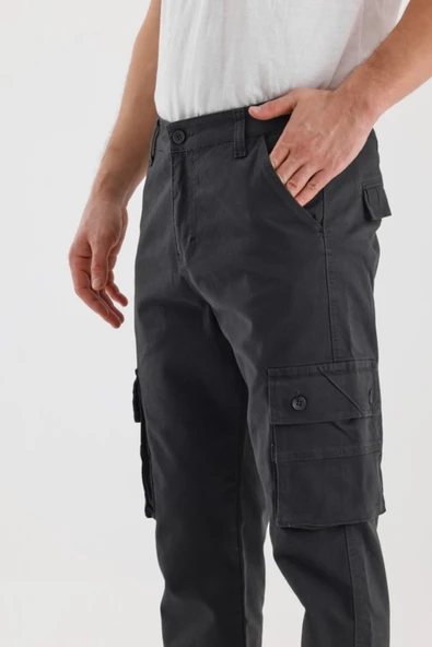DeepSEA Regular Kesim Likralı Kargo Cepli Spor Pantolon 2505245 - 1