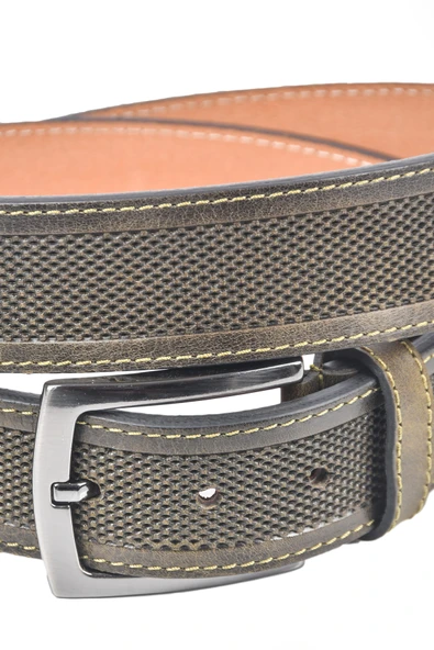 DeepSEA Orjinal Deri Kemer 4 cm Özel Yapım Motifli Hakiki Deri Spor Kemer 2502651 - Resim 4