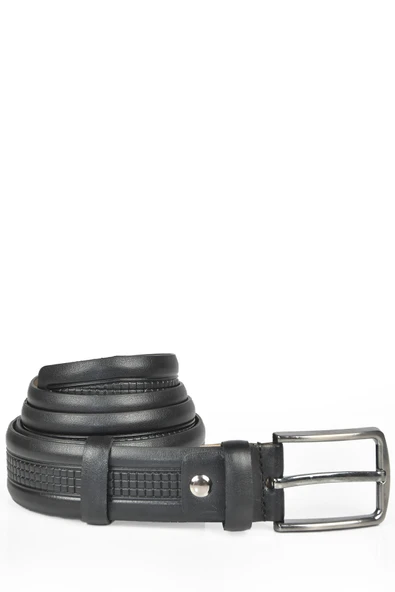 DeepSEA 3,5 cm Desenli Klasik Suni Deri Kemer 2402626 - Resim 4