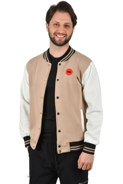 DeepSEA Üç İplik İçi Şardonlu Kolej Yaka Mont Ceket 2304772 - Resim 2