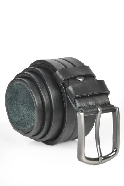 DeepSEA Hakiki Deri 4 cm Kot Kanvas  Kemeri Orjinal Deri Spor Kemer 2402622 - Resim 5