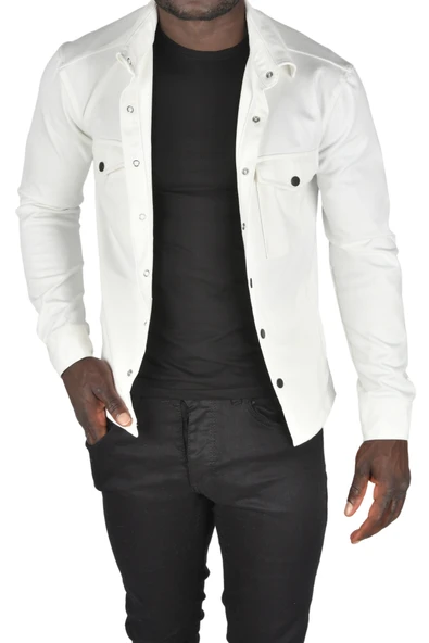 DeepSEA Kalın Örme Kumaş Gömlek Yaka Çıtçıtlı Cepleri Kapaklı Likralı Dar Kesim Spor Ceket 2501559