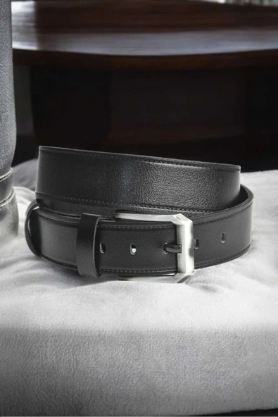 DeepSEA %100 Hakiki Deri Spor Kot Kemeri 4,5 cm Kot ve Kanvas Pantolonlara Uygun Kemer 2502633 - 3