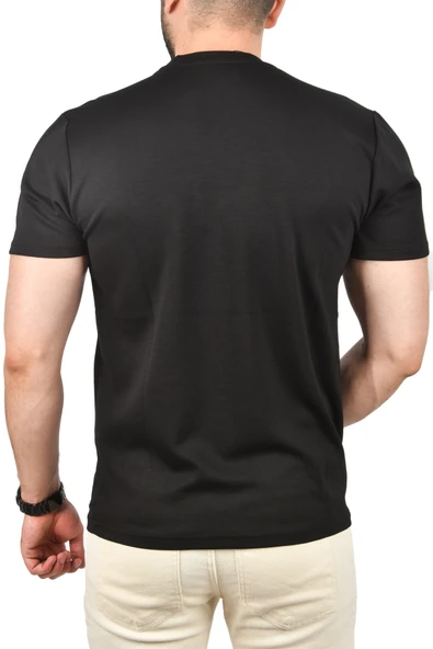 DeepSEA Bisiklet Yaka Dar Kesim Pamuklu Tişört Nefes Alan Yumuşak Dokulu Tişört 2504350 - Resim 6