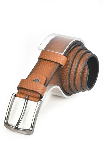 DeepSEA 4 cm Eninde Nokta Desenli Suni Deri Kemer 2402610 - Resim 8