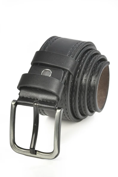 DeepSEA 4,5 cm Eninde Yanları Dikiş Desenli Suni Deri Spor Kemer 2402606 - Resim 2