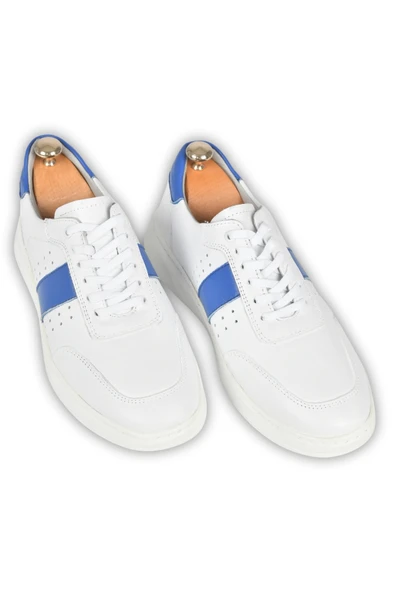 DeepSEA Bağcıklı Ortopedik Poli Taban Orjinal Deri Spor Sneaker Ayakkabı 2509956 - Resim 2