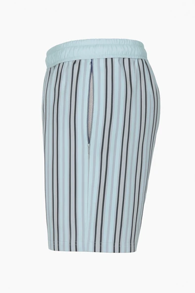 DeepSEA Çizgili Hızlı Kuruyan Micro Kumaş File Astarlı Deniz Şortu 2403011 - Resim 8