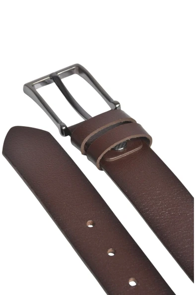 DeepSEA Hakiki Deri Klasik Kemer 3,5 cm Kumaş Pantolon Kemeri 2502635 - Resim 2