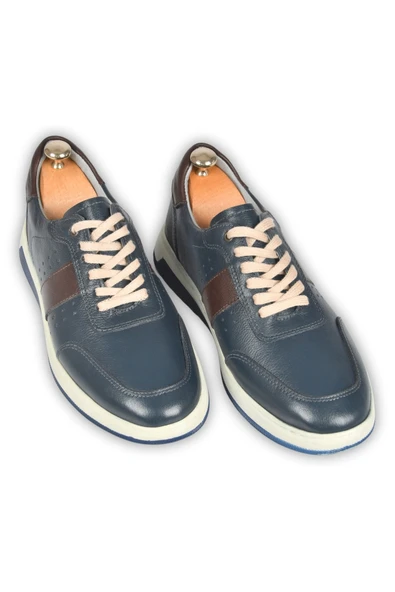 DeepSEA Bağcıklı Ortopedik Poli Taban Orjinal Deri Spor Sneaker Ayakkabı 2509956 - Resim 11