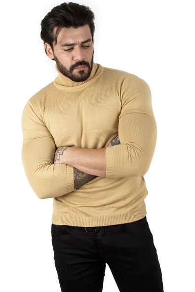 DeepSEA  Standart Fit Balıkçı Yaka Düz Kazak 2002292 - 10