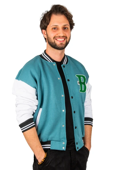 DeepSEA Üç İplik Kol ve Gögüs Nakış Detaylı Çıtçıtlı Kolej Mont 2304762 - Resim 7