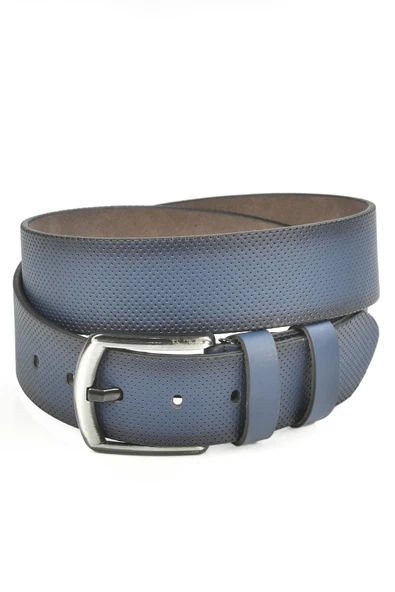 DeepSEA 4,5 cm Eninde Nokta Desenli Suni Deri Kot Kemer 2402608 ürün görseli