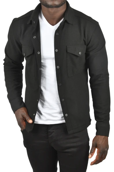 DeepSEA Örme Kalın Kumaş Gömlek Yaka Çıtçıtlı Cepleri Kapaklı Spor Ceket 2500557 - 5