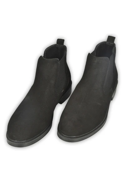 DeepSEA Yanları Lastikli Süet Deri Ortopedik Taban Chelsea Bot 2509938 - Resim 2