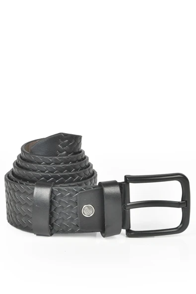 DeepSEA 4,5 cm Örme Desenli Spor  Suni Deri Kot Kemeri 2402625 - 3